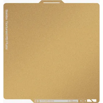 3D tisk Bambu Lab Textured PEI Plate tiskový plát zlatý