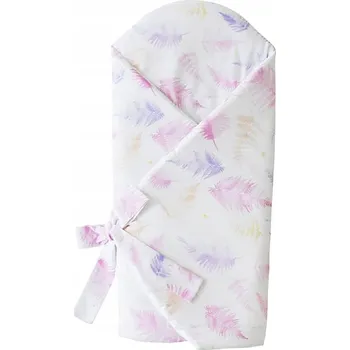 Zavinovačka Rožek LullaLove Kapradiny Růže 75x75 cm