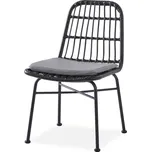 Nábytek PEGAS s.r.o. Jídelní židle K401, Šedá/Černá