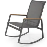 Nábytek PEGAS s.r.o. Houpací křeslo ZLATAN, Tmavě šedá