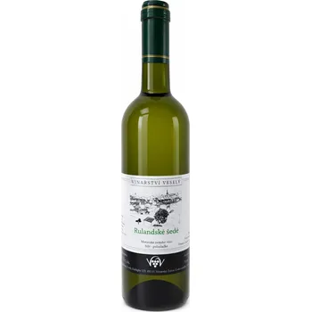 Víno Rulandské šedé, zemské, polosladké, Veselý, 0,75l
