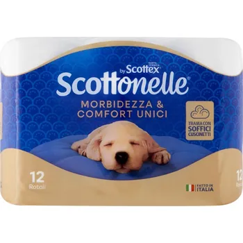 Toaletní papír bez vůně SCOTTONELLE 6 ks