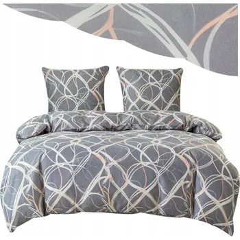 Povlečení Povlečení 140x200 Sada Povlečení 2-dílná 3D šedá Mnoho