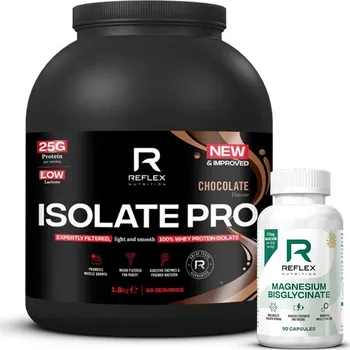 Sport Reflex Nutrition Isolate PRO 1,8 kg + Magnesium 90 kapslí ZDARMA - jahoda-malina