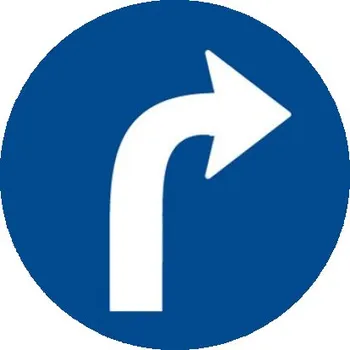 Dopravní značení Dopravní značka C2b - Přikázaný směr jízdy vpravo