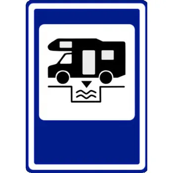 Dopravní značení Dopravní značka IJ15 - Servisní místo pro sanitaci hygienických zařízení obytných vozidel