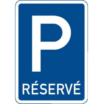 Dopravní značení VakoShop Dopravní značka IP12 - Vyhrazené parkoviště 500 x 700 mm