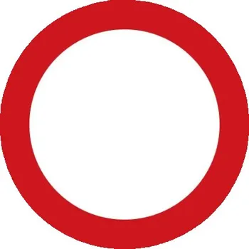 Dopravní značení Dopravní značka B1 - Zákaz vjezdu všech vozidel (v obou směrech) - Standardní kruh 700mm