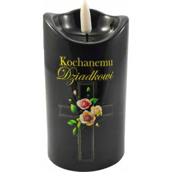 Svíčka LED vklad do hřbitovní svíčky Cortina 12 cm