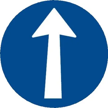 Dopravní značka Dopravní značka C2a - Přikázaný směr jízdy přímo