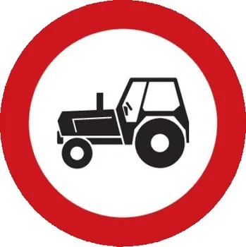 Dopravní značení Dopravní značka B6 - Zákaz vjezdu traktorů