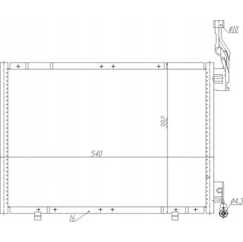 Výparník klimatizace Hart 623 921 Kondenzátor klimatizace