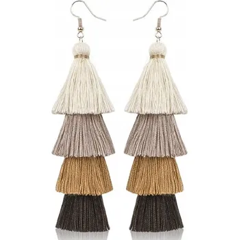 Náušnice Náušnice Quasten - Hnědá KP-32602