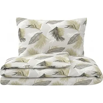 Povlečení Kvalitex Ložní bavlněné povlečení SANEL šedé 1+2, 220x200, 70x90cm