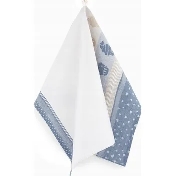 Utěrka Kuchyňská Utěrka Cupcakes, tmavě modrá, 50x70cm, 100% bavlna