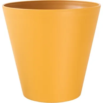 Obal na květináč Obal na květník ESTORIL samozavlažovací plastový d16x16cm, oranžová