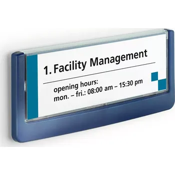 Kancelář Orientační tabulka CLICK SIGN 149x52,5 mm - Modrá