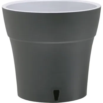 Obal na květináč Obal na květník DALI samozavlažovací plast matný d17cm 2l, antracit