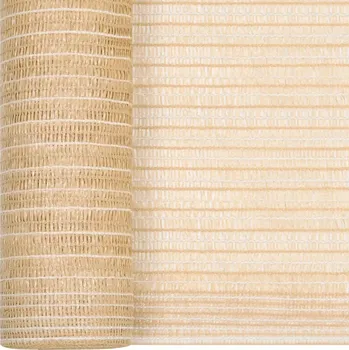 Stínicí plachta Tkanina VidaXL Stínící síť béžová 1,2 x 25 m HDPE 75 g/m²