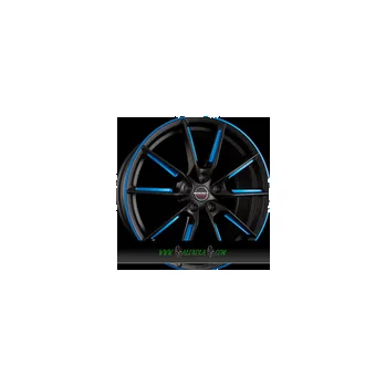 Disk BORBET LX 8x19 5x108 ET45.00 black matt spoke rim blue polished