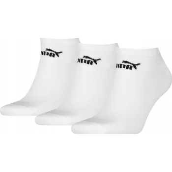 Y9957 PUMA Ponožky kotníkové ponožky 3PAK bílé Puma Ponožky soft cotton 43-46