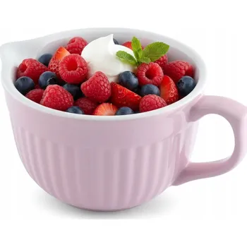 Keramická miska s uchem a výlevkou Altom Design Fusion Pink 0,55 l