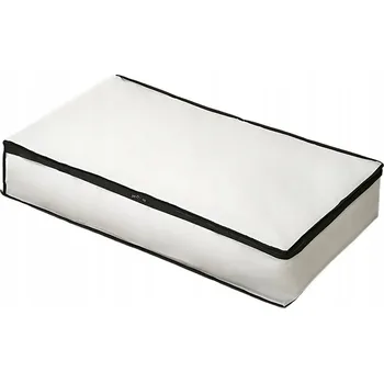 Úložný box Verk 27378 Úložný organizér na ložní prádlo a textil 80x45x15 cm, bílo-černý