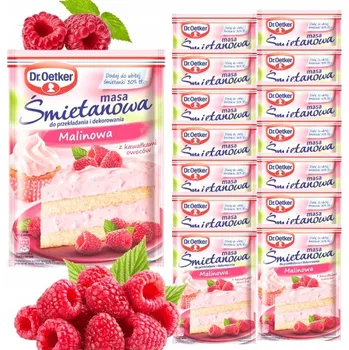 Smetanová náplň malinová 86 g Dr. Oetker na dorty a zákusky