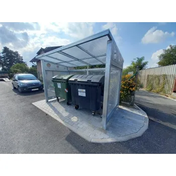 Přístřešek na auto Přístřešek pro odpadové kontejnery 3230 x 1640 x 2200 mm