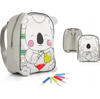 Školní batoh jednokomorový Blue Collection bílý 5 l