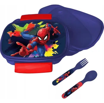 Příbor Krabička na sendviče Spider-Man Splotch + sada příborů