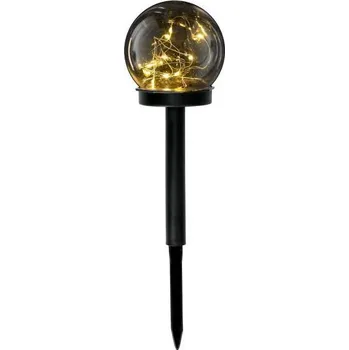 Venkovní osvětlení LED Solární lampa se senzorem GLEAM LED/1,2V 3000K IP44 40 mAh kouřová/černá