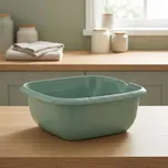 Plastová čtvercová miska s výlevkou KEEEPER 13 l zelená