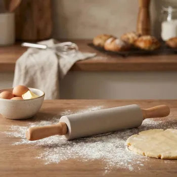 Váleček na těsto Silikonový váleček na těsto ALTOM DESIGN 37 cm taupe