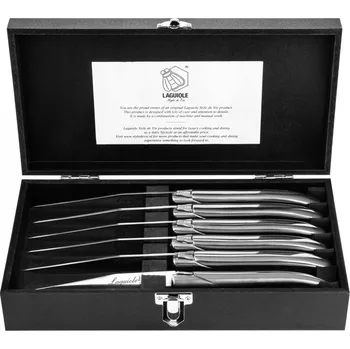 Ocelové Nože Laguiole na steaky Luxury Line, sada 6 ks