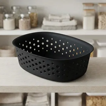 Dóza na potraviny Plastová dóza na skladování MOXOM OPENSTORE 0,8 l černá