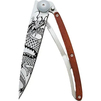 Sport Kapesní nůž Deejo 1CB076 Tattoo 37g coralwood Chinese Dragon