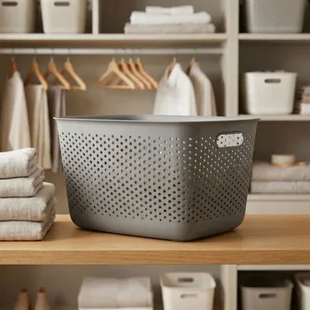 Úložný box Plastová dóza na skladování MOXOM OPENSTORE 17 l šedá