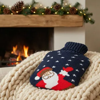 Termofor Termofor v svetru ALTOM DESIGN MIKOŁAJ 1 l tmavě modrý