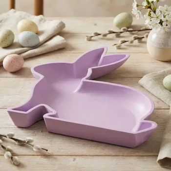 Velikonoční mísa zajíc ALTOM DESIGN 29,5 cm fialová