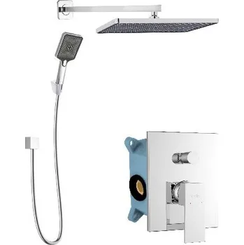 Sprchový set kielle Sprchový set s baterií pod omítku, pro 2 spotřebiče, s příslušenstvím a tělesem, chrom - 20611SP20