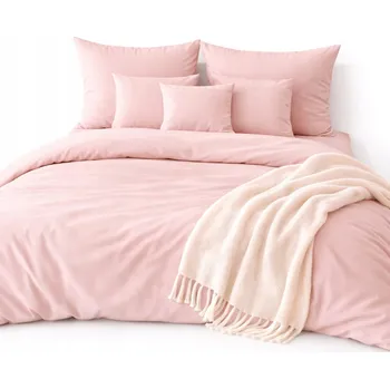 Povlečení Povlečení 200x220 Mikrovlákno +2 Povlaky Komplet na zip – pudrová růžová