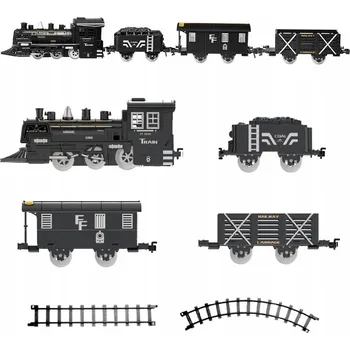 Vláček a vláčkodráha ELEKTRICKÁ VLÁČKODRÁHA LOKOMOTIVA + DRÁHA PRO DĚTI HRAČKA VLÁČEK