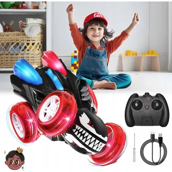 Obraz BEZPRZEWODOWY SAMOCHÓD ZDALNIE OVLÁDÁNÍ S 360° AKROBACÍ A LED
