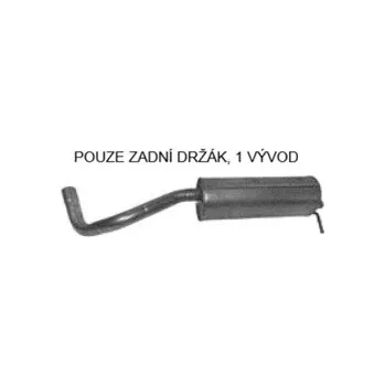 Střední díl výfuku Výfuk - střední tlumič - díl výfuku SEAT Ibiza III 1.4 TDi, SEAT Ibiza III 1.9 TDi, SEAT Ibiza IV 1.2 TDi, SEAT Ibiza IV 1.4 TDi, SEAT Ibiza IV 1.6 TDi, SEAT Ibiza IV 1.9 TDi, ŠKODA Fabia II 1.2 TDi, ŠKODA Fabia II 1.4 TDi, ŠKODA Fabia II 1.6 TDi, ŠKODA F