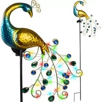 Zahradní dekorace Zahradní solární lampa – Páv