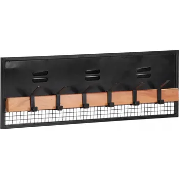 Věšák Nástěnný věšák na oblečení 90x11x30 cm masivní mangové dřevo