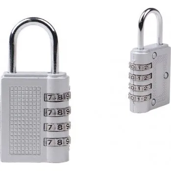 Visací zámek Visací zámek s číselným kódem stříbrný