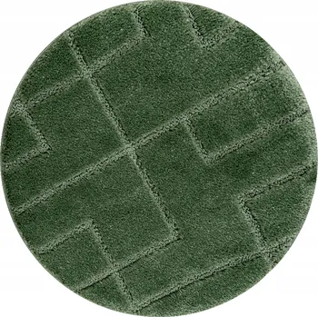 Koupelnová předložka KOUPELNOVÁ PŘEDLOŽKA kulatá 50 cm LINIE zeleň PROTISKLUZOVÁ MĚKKÁ #KPL334