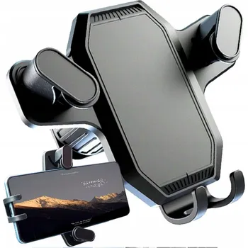 Držák do auta na telefon Stabilní stojan montovaný do mřížky ventilace Černý